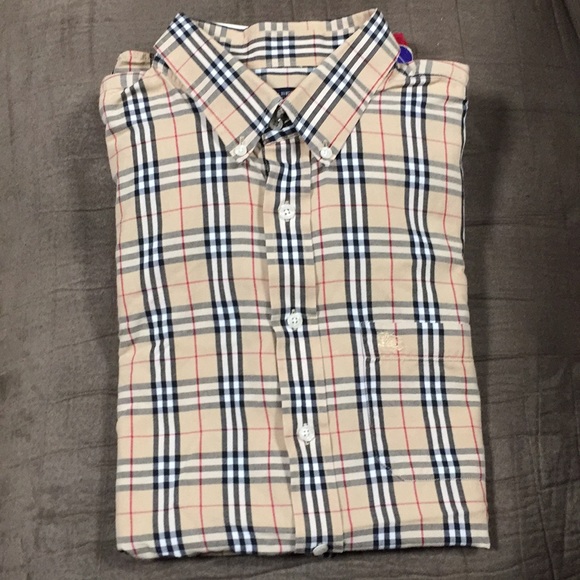 mens vintage burberry shirt